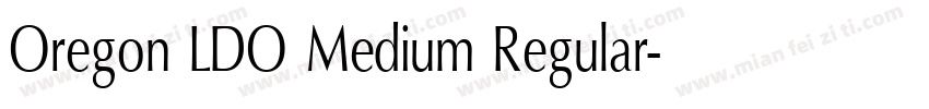 Oregon LDO Medium Regular字体转换
